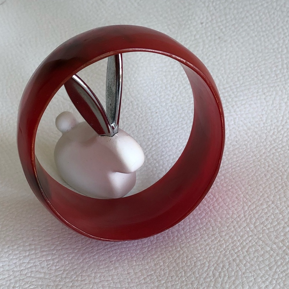 red bone horn chunky bangle bracelet boho